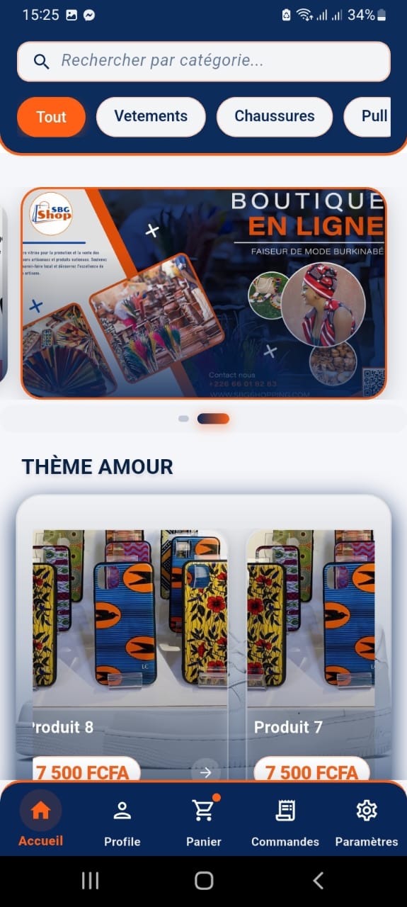 Application SBG SHOP